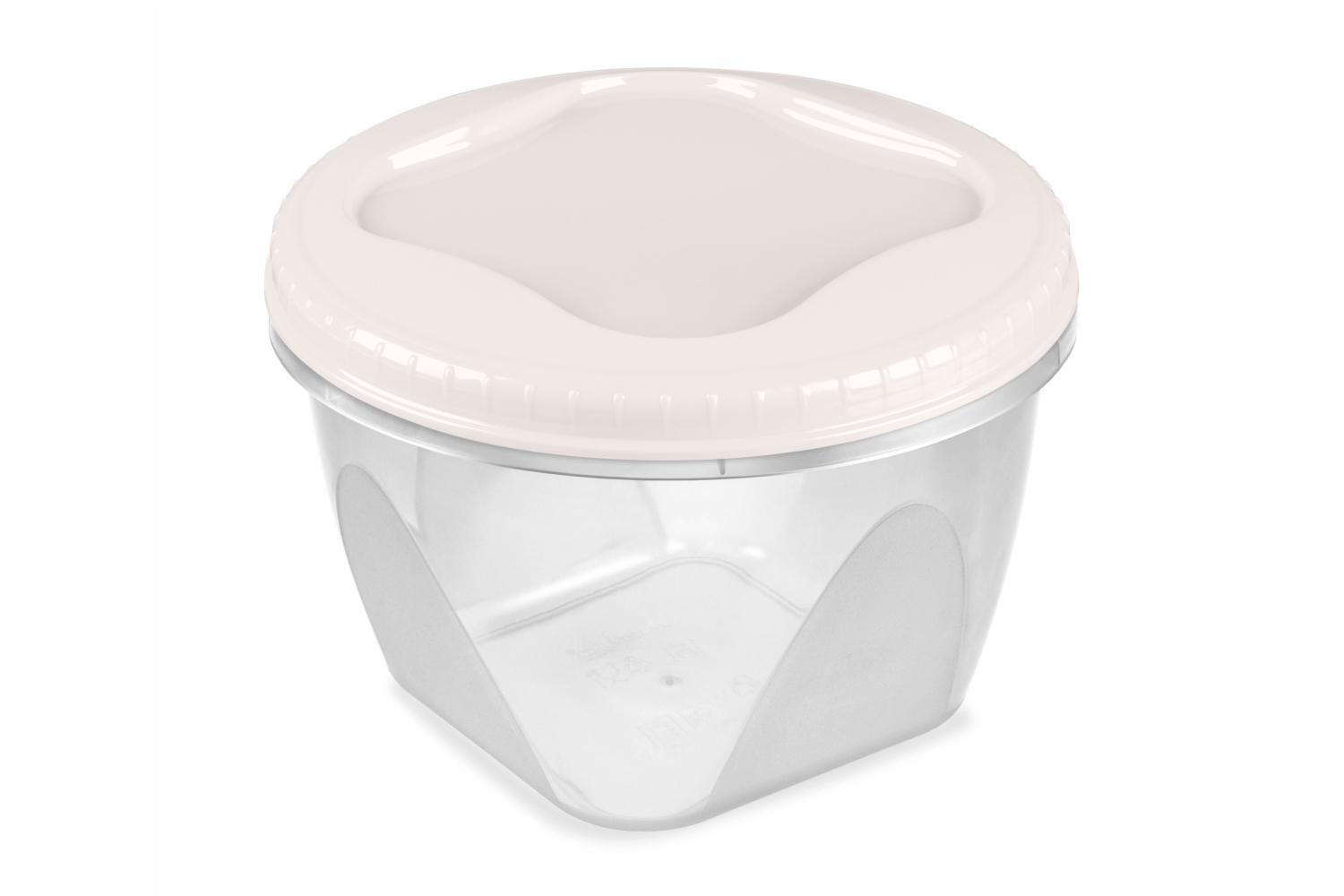 Банка для продуктов пласт. Тондо с завин. крышкой 0,45л кремовая С284КРЕМС284КРЕМ- купить в АПлайн