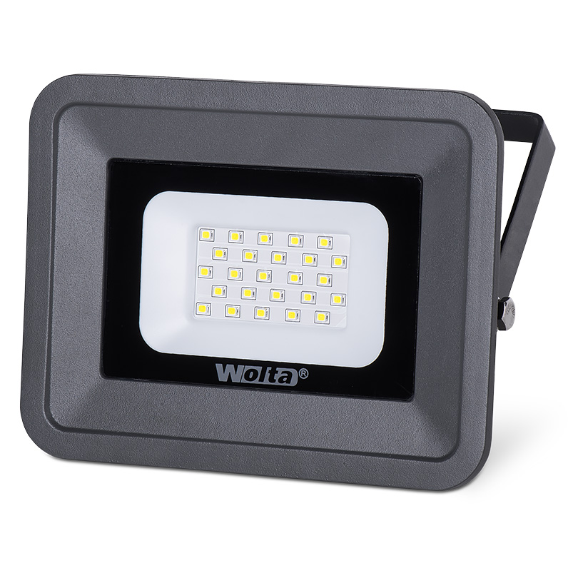 Прожектор светодиодный 20Вт 5500К IP65 серый Wolta WFL-20W-06 /093/WFL-20W/06- купить в АПлайн