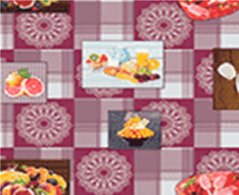 Клеенка Парадиз на тканевой основе 1,40х20м 6576-3