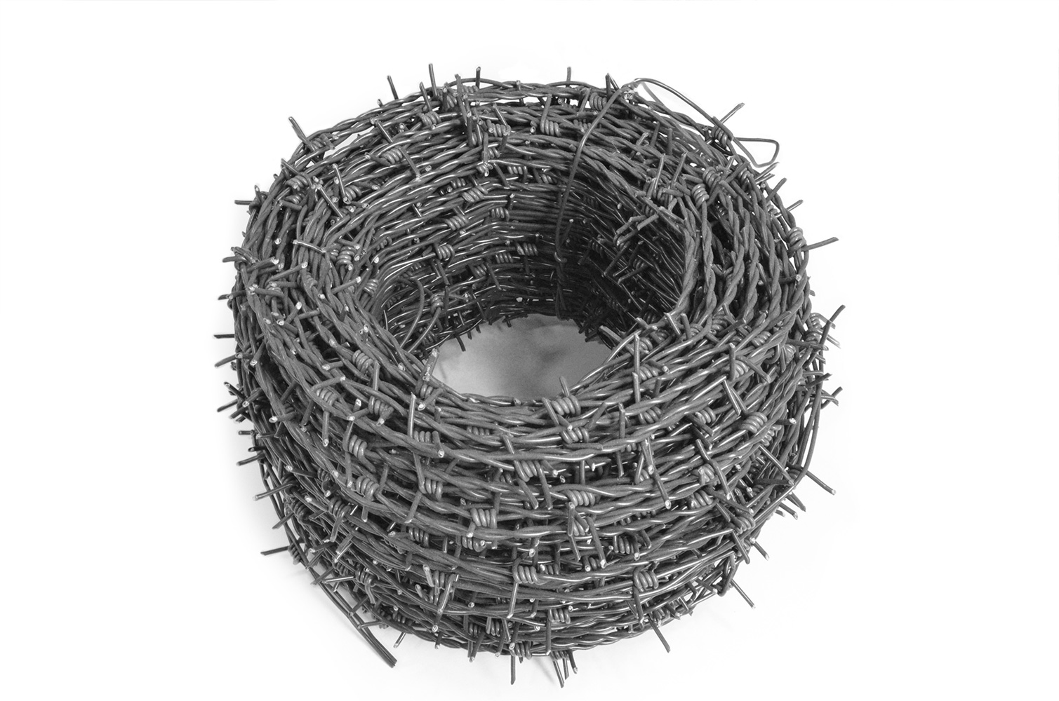 Колючая проволока 2,0мм/1,6мм(шипы) 1КЛ (100м) оцинкованная