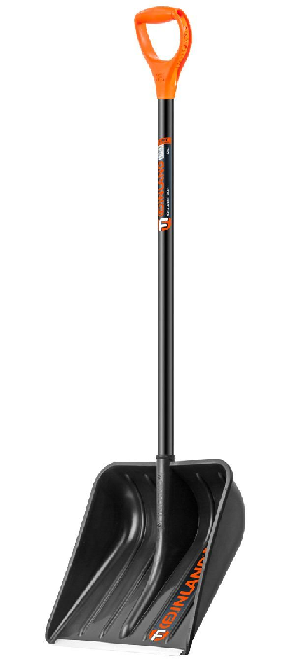 Лопата снеговая FINLAND 2 части дерев.черенок 410х410х135 мм 1243-ч