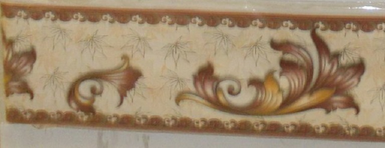 Бордюр бумажный декоративный красный 8-9см (в ассортименте)