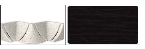 Комплектующие к плинтусу для столешницы Идеал Венге черный (302)