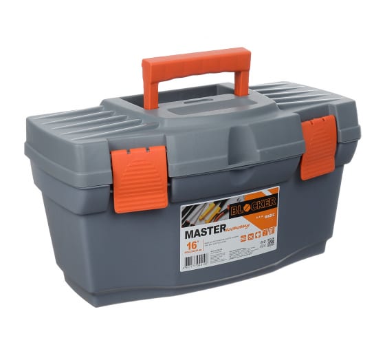 Ящик для инструментов Мастер Стандарт 16" черно-оранжевый BR6002ЧРОРBR6002ЧРОР- купить в АПлайн
