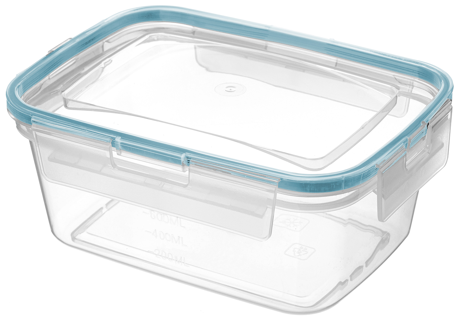 Контейнер пласт. герметичный 1,3л прямоугольный с защелками Хомвер 221103718/02221103718/02- купить в АПлайн