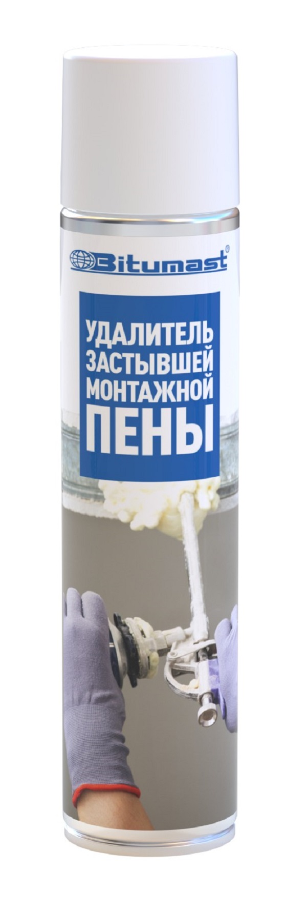 Удалитель застывшей монтажной пены Bitumast аэрозоль 400мл