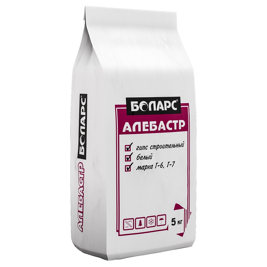 Алебастр "Боларс" белый 5кг