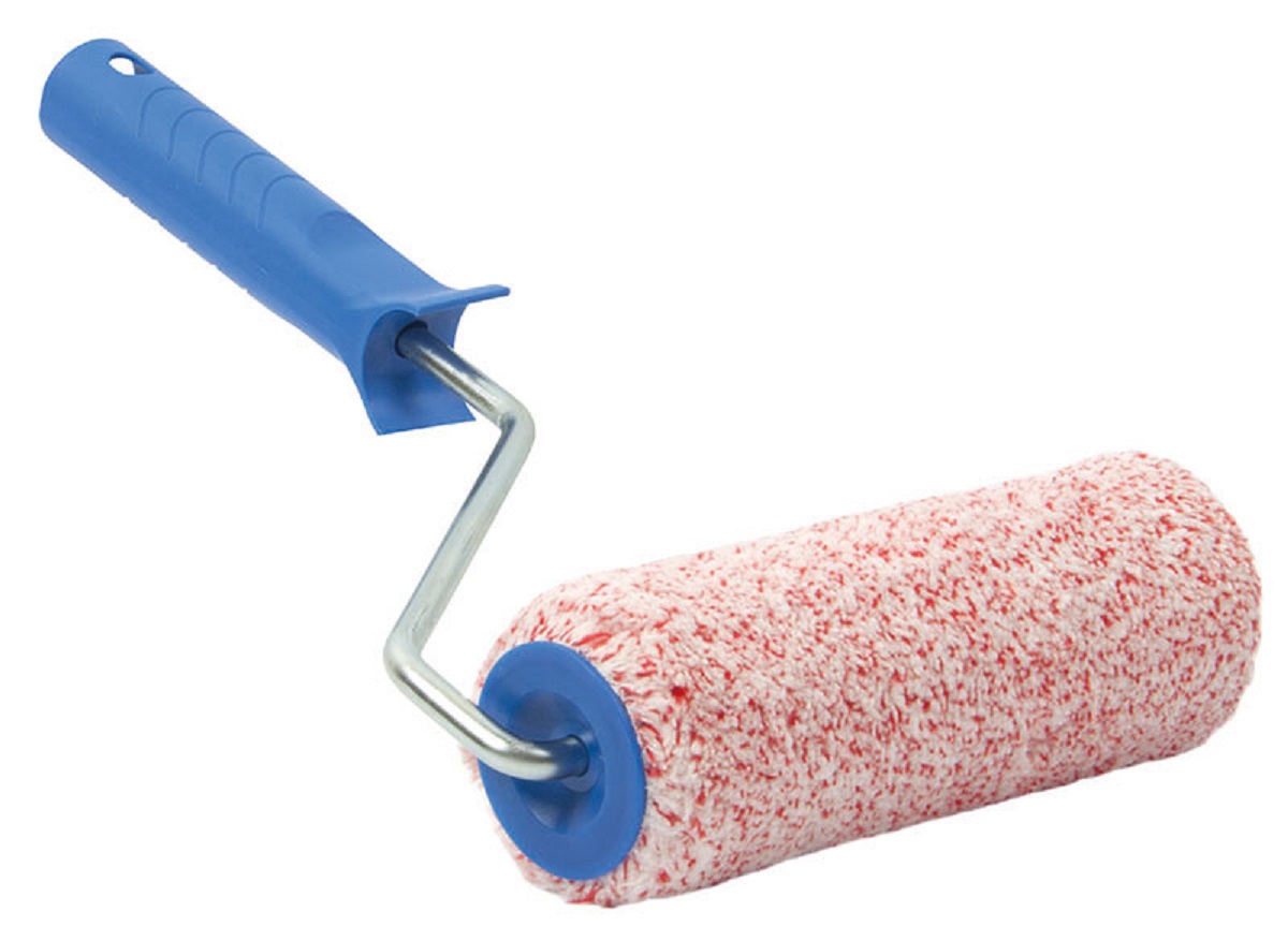 Валик с ручкой Toolberg 250мм, микрофибра, ворс 12мм, d=48мм, бюгель 6мм, 0312072/0230115