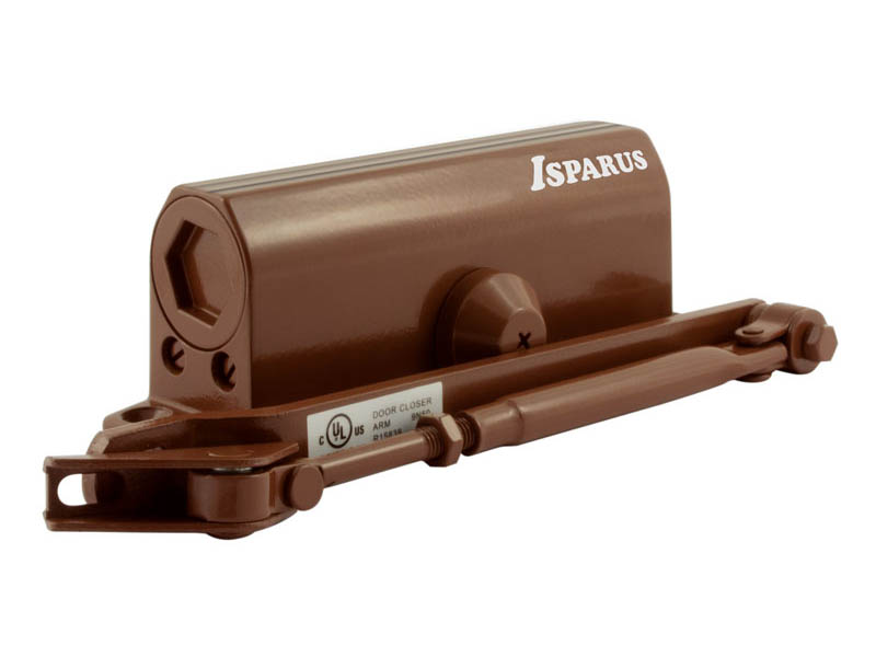Доводчик дверной НОРА-М Isparus 430 от 50 до 10кг морозостойкий бронза