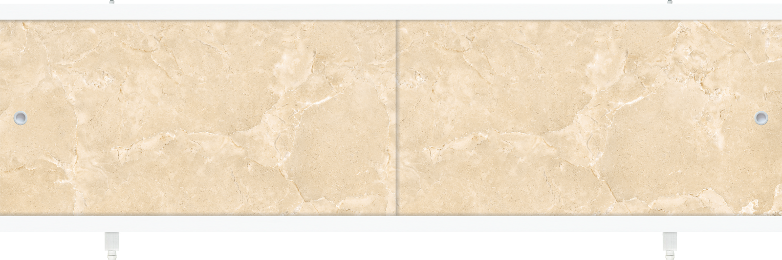 Экран для ванн МЕТАКАМ "Кварт" мрамор бежевый 1,48 м