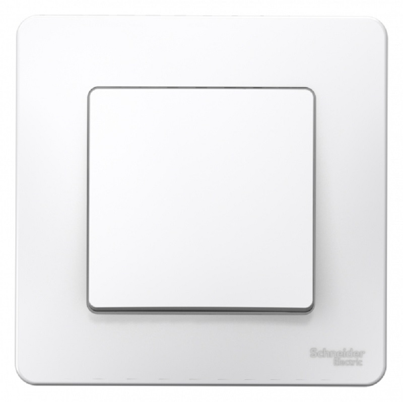 Выключатель "Blanca" 1 СП белый в сборе пластиковая основа 10А BLNVS010101 (343)