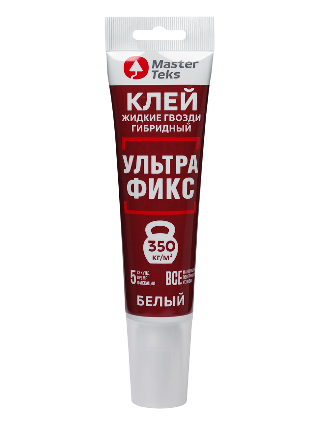 Клей акриловый MasterTeks PM Жидкие Гвозди 350 кг/м2 гибридный ультрафикс 0,08кг белый /97822329782232- купить в АПлайн
