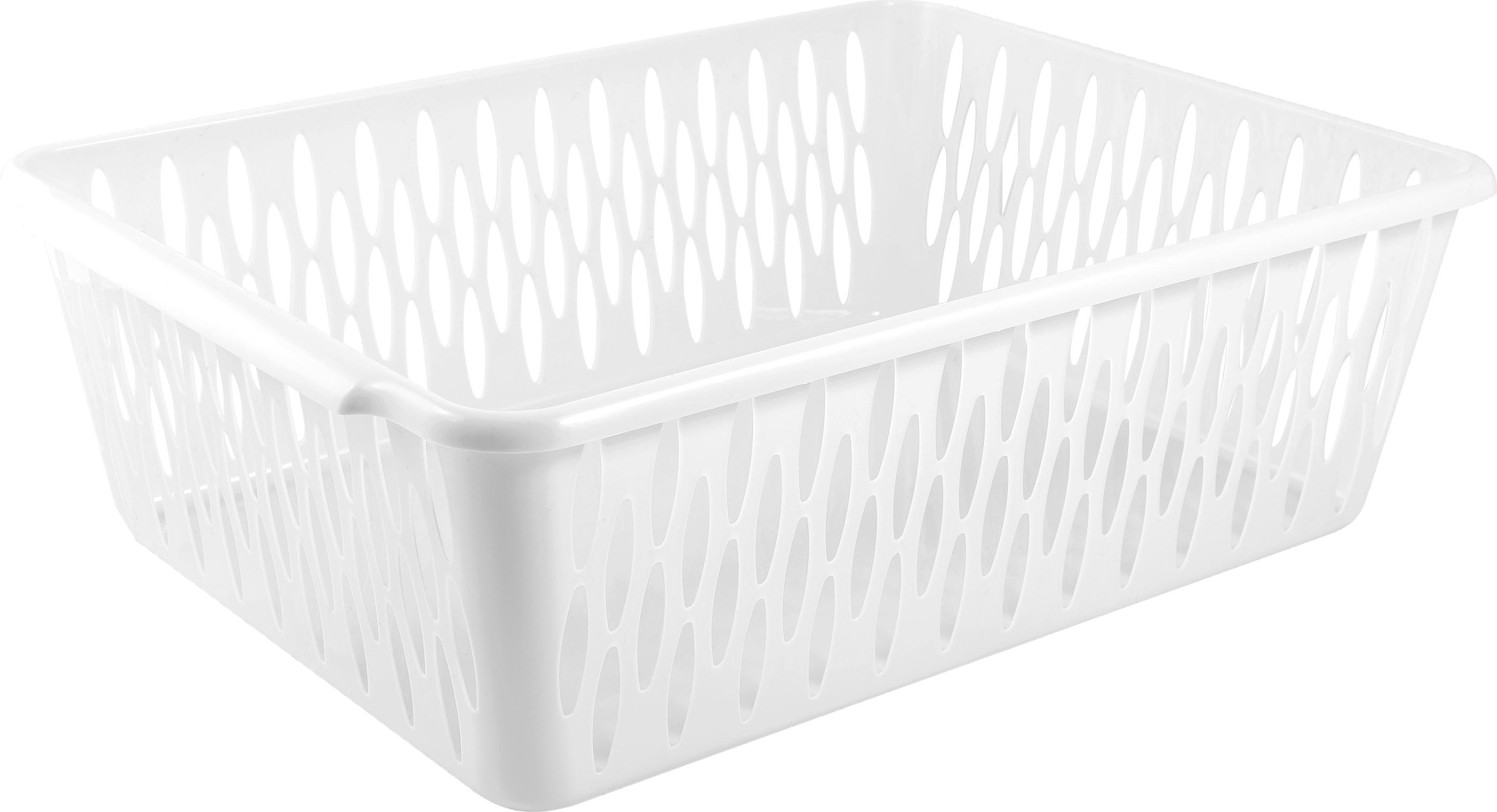 Корзина для хранения пласт. Keeplex Light M 30х19,5х9,5см белое облако KL201210048