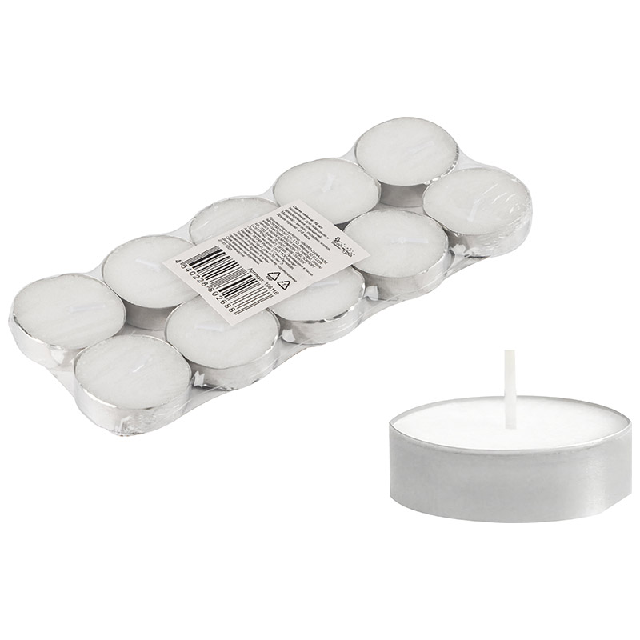 Свечи чайные 10шт 106116