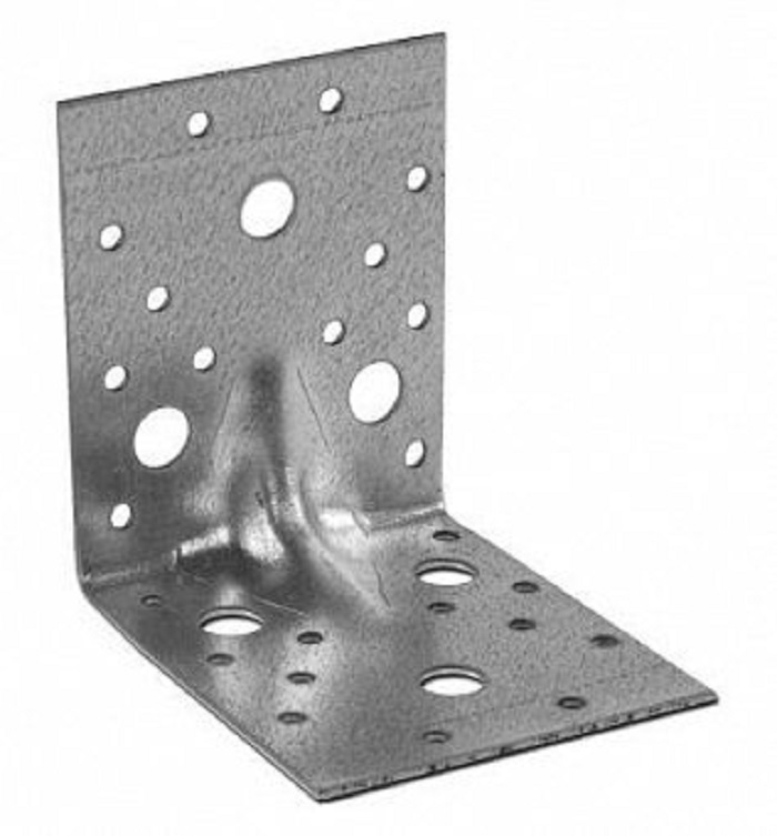 Уголок крепежный усиленный 90х90х65 1,8мм 13-0020090