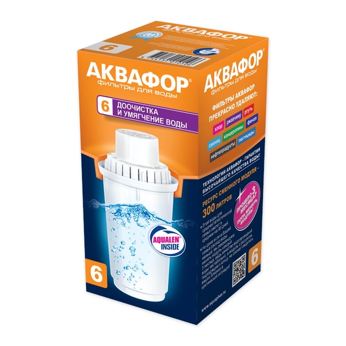 Модуль для кувшина "АКВАФОР" фильтрующий В6 В100-6 /106/В6 В100-6- купить в АПлайн