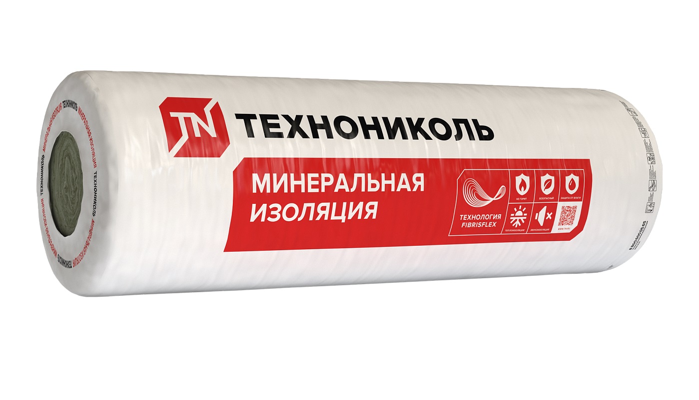 Утеплитель "ТехноНИКОЛЬ" Стандарт ПРОФ 10000х1220х50мм / 24,4м2 - 1,22м3 / 2 рулона / 111665
