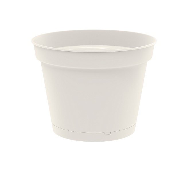 Горшок для цветов пласт. Mint 310мм 10,7л с поддоном светло-бежевый 221612225/01