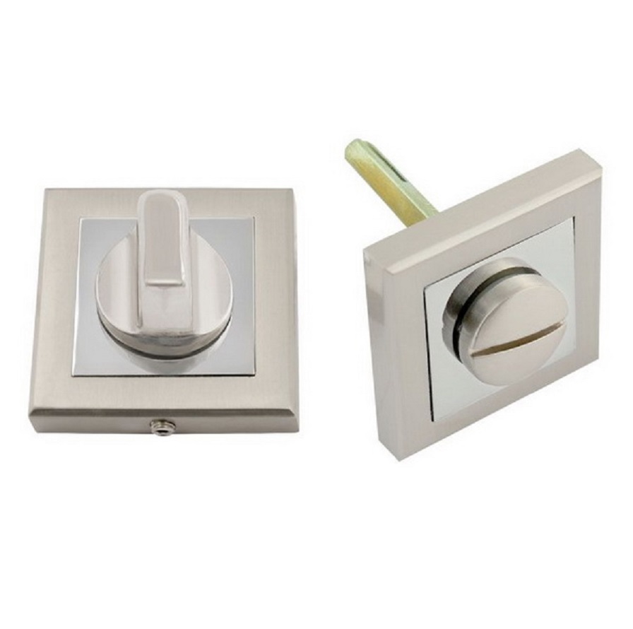Накладка под фиксатор LOCKLY WC K-10 SN/CP (квадрат) никель / хром13-537- купить в АПлайн