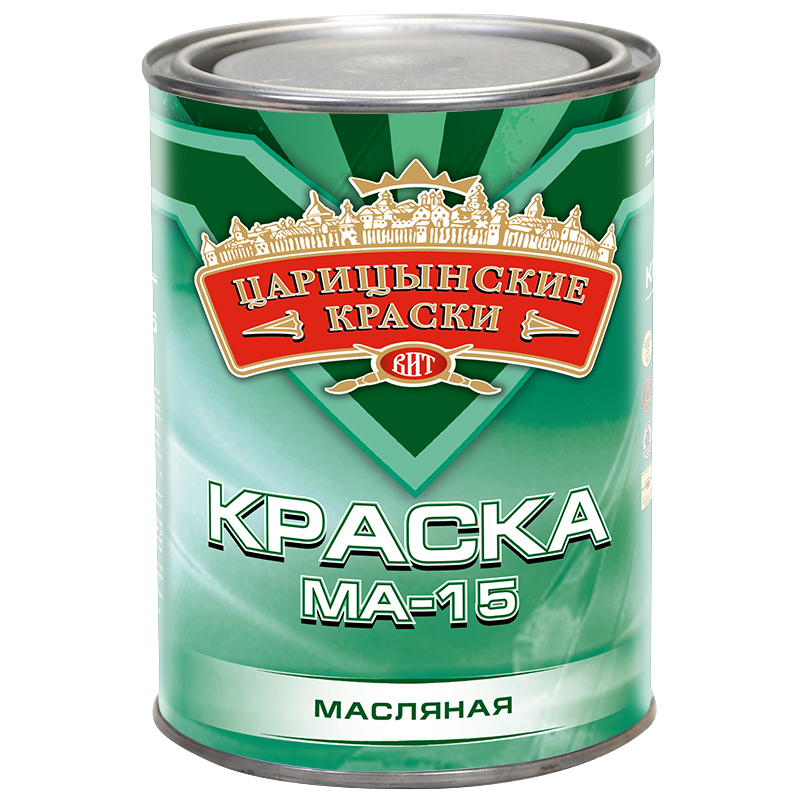 Краска масляная МА-15 Царицынские краски красная 0,9кг