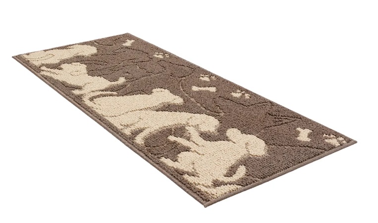 Коврик для ванной комнаты SHAHINTEX LOOP ITALIANO «Собачки» 50х80 кофе с молоком120795- купить в АПлайн