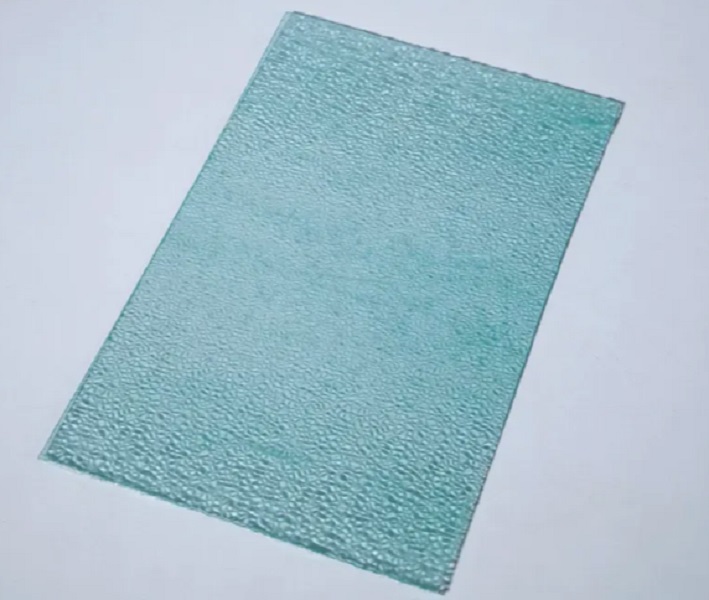 Лист композитный COMPOGLASS КРИСТАЛЛ 1300х6000х1,2мм плоский прозрачный голубой глянцевый