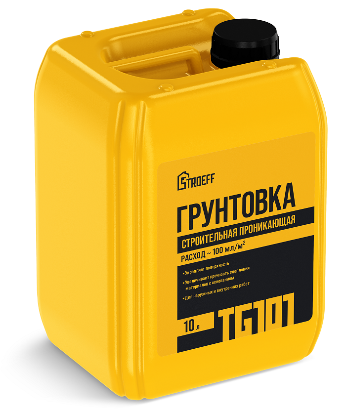 Грунтовка "Старатели" Строефф ТG 101 строительная  проникающая 10кг3277/5384- купить в АПлайн