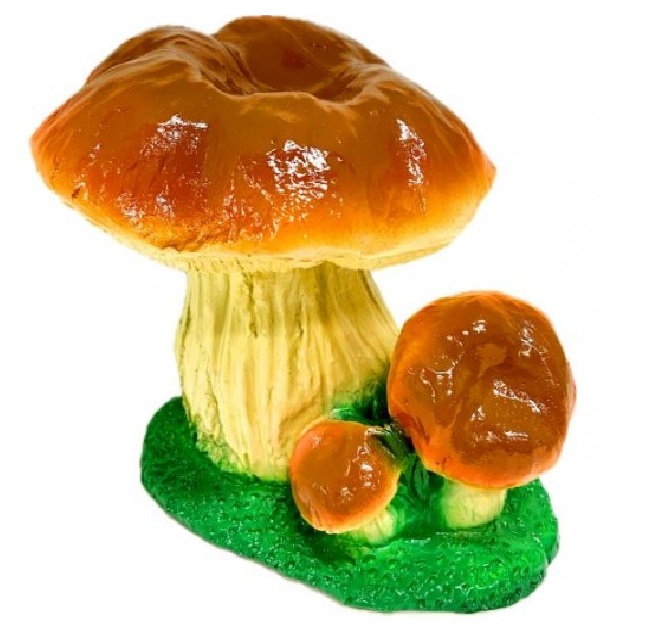 Фигура садовая гипс Рыжик тройной на траве арт.448