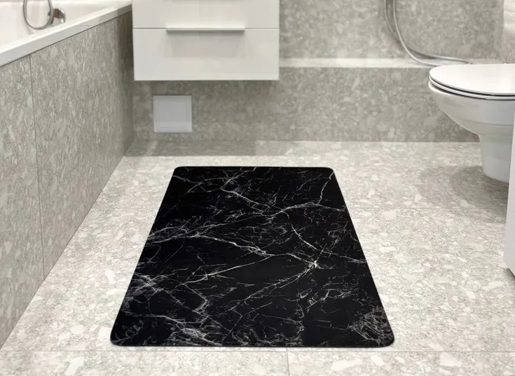 Коврик для ванной комнаты "GRAILY" диатомитовый влаговпитывающий 40х60 см  GR-4060-11d 