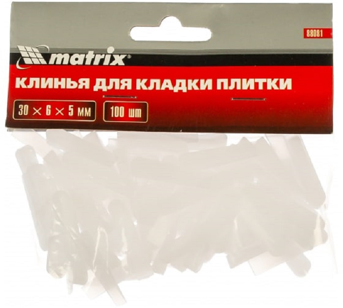Клинья для плитки 6мм 100шт Matrix 88081