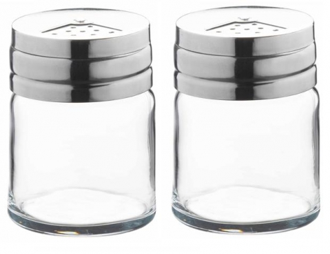 Набор емкостей для специй стекл. Бейзик 115мл 2шт 43880В