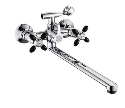 Смеситель для ванны GOTA ROCIO OLIVA хромированный с длинным изливом 400 мм G334942  