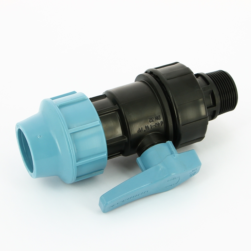 Кран ПНД обжимной 32х1-1/4 нар. рез.