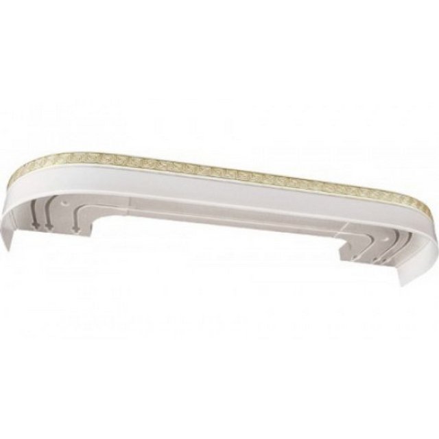 Карниз пластиковый 3-х рядный "ЭД" Греция Белый 3,0м 55989 