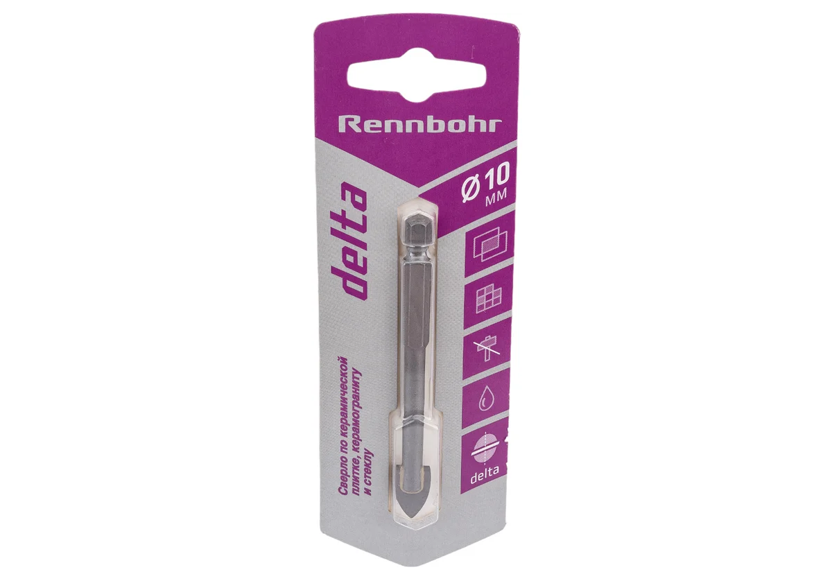 Сверло по керамике 10мм Delta Rennbohr 676010676010- купить в АПлайн