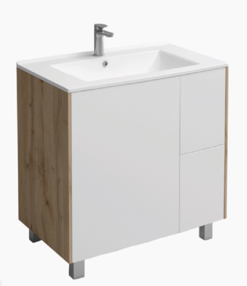 Подстолье Holler "Chic-90" белый c умывальником "Holler E90"/336489/322561