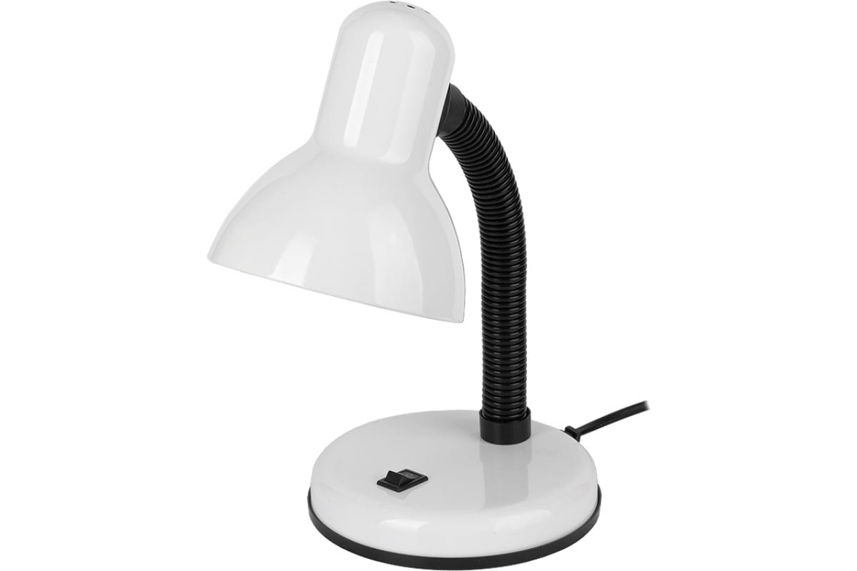 Светильник настольный 60Вт E27 белый метал, пластик "General" GTL-027-60-220 800127