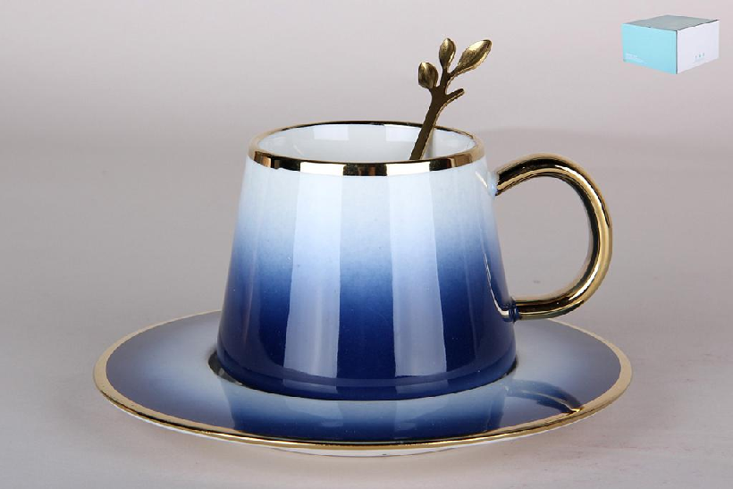 Чайная пара фарфор 250мл микс 7645 - 7645 - купить в АПлайн