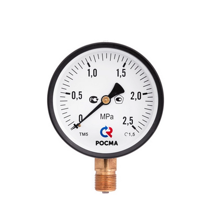Манометр радиальный "РОСМА" ТМ-310Р D63 мм 1/4" 10 бар 00000008920 - 533343 - купить в АПлайн