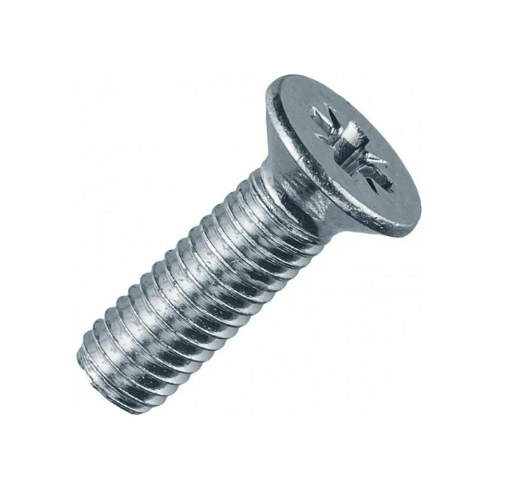 Винт потайная головка М4х50 DIN 965 цинк (8шт) пакет BISKREP