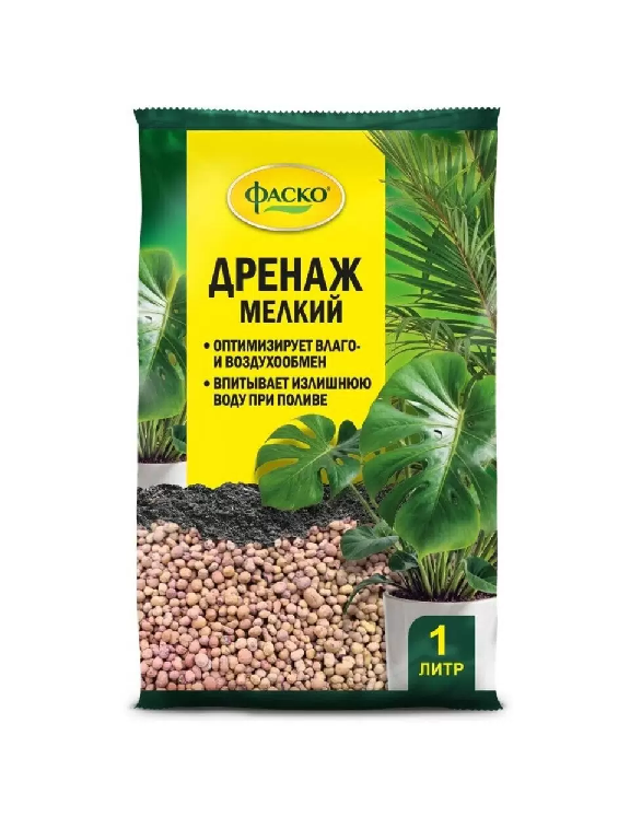 Дренаж керамзитовый мелкий Цветочный 1л 101718