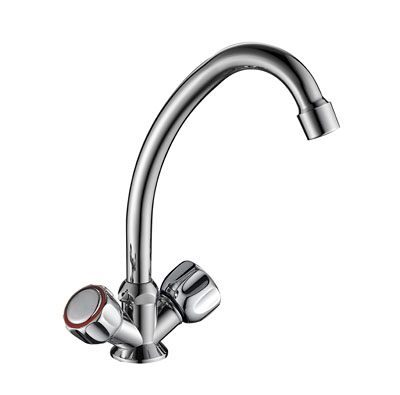 Смеситель для кухни GOTA ROCIO ORIO с 2-мя рукоятками с высоким изливом 343310-GOTA