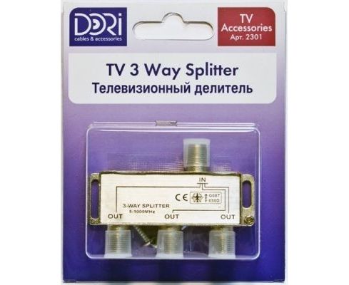 Делитель Дори (DORI) SPLITTER на 3TV 5-1000МНZ без штекера BL 2301 (588)