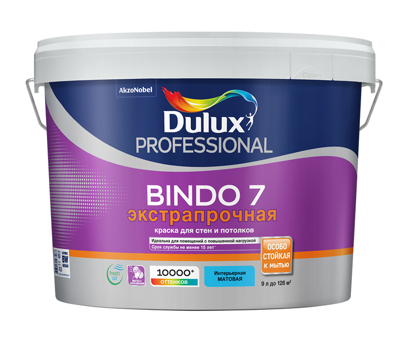 Краска в/д Dulux Professional Bindo 7 матовая BW 4,5л***