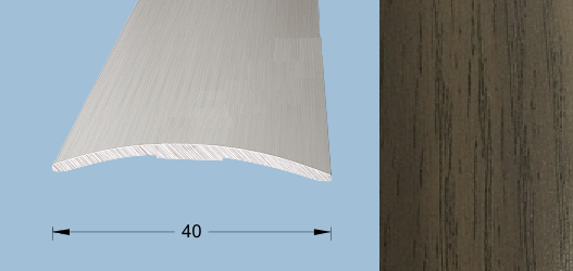 Порог-стык 1,8м 40мм П75.7, Орех седой