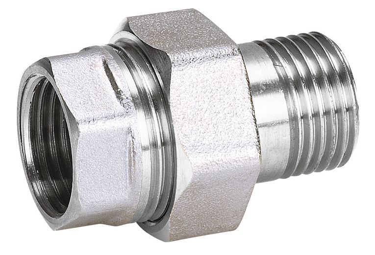 Американка прямая 1 1/2" вн/нар никелированный