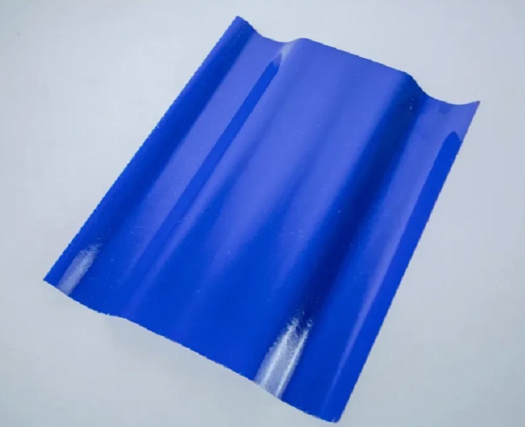 Лист композитный COMPOGLASS КРИСТАЛЛ 1150х2000х0,8мм трапеция С-25 синий RAL 5002 глянцевый