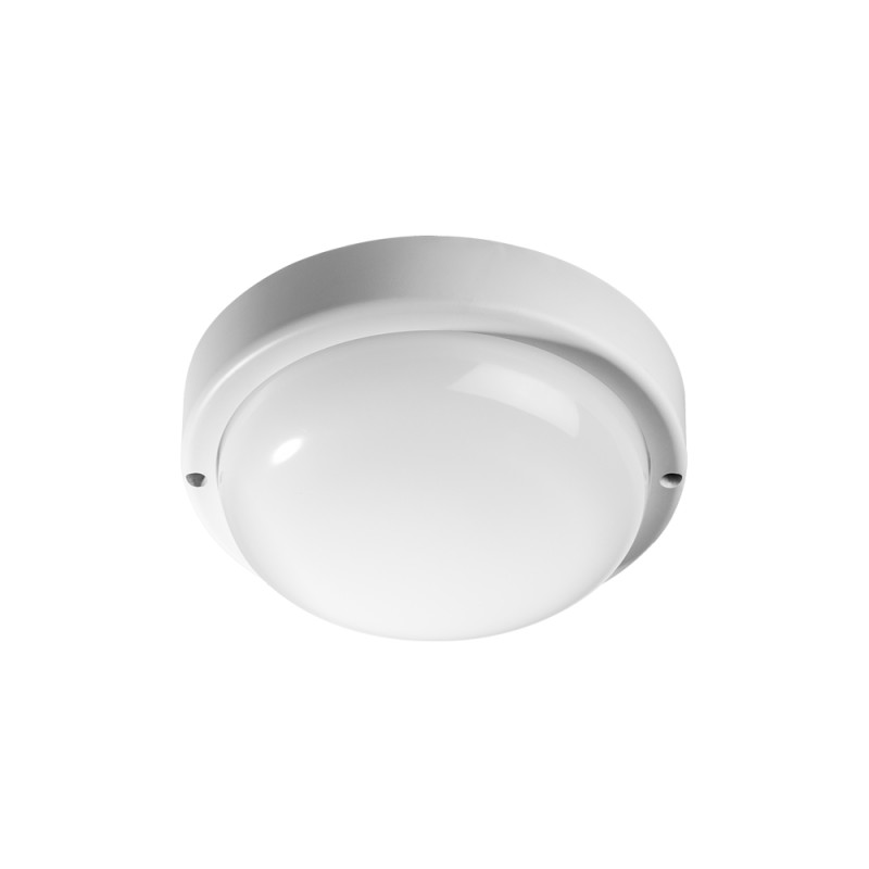 Светильник пылевлагозащ. Круглый белый "банник" св/д 8Вт 6500К IP65 JazzWay