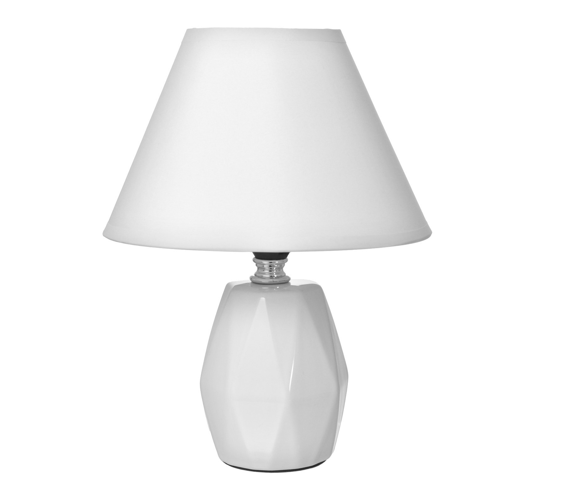 Светильник настольный 40Вт Е14 белый 18х18х24см RISALUX 16877/1WT 2 части