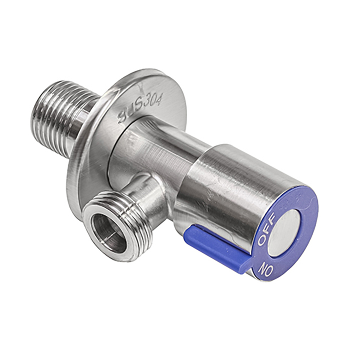 Кран шаровой угловой для подключения бытовых приборов 1/2х3/4 AISI304/109-1550 в блистере542482- купить в АПлайн